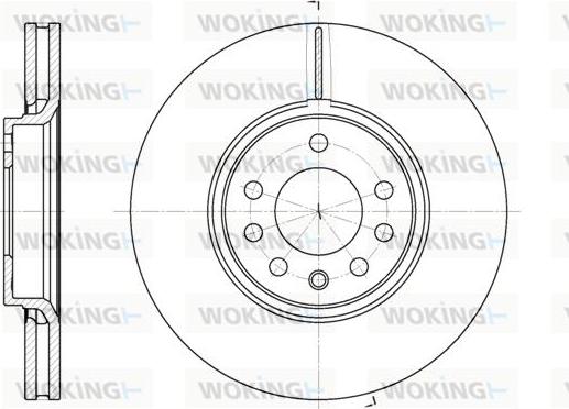 Woking D6687.10 - Тормозной диск autosila-amz.com