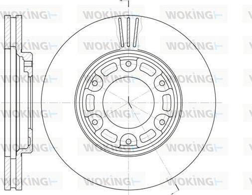 Woking D6634.10 - Тормозной диск autosila-amz.com
