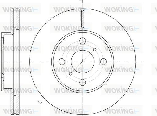 Woking D6635.10 - Тормозной диск autosila-amz.com