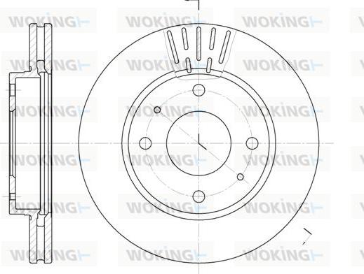 Woking D6633.10 - Тормозной диск autosila-amz.com