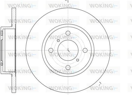 Woking D6621.00 - Тормозной диск autosila-amz.com