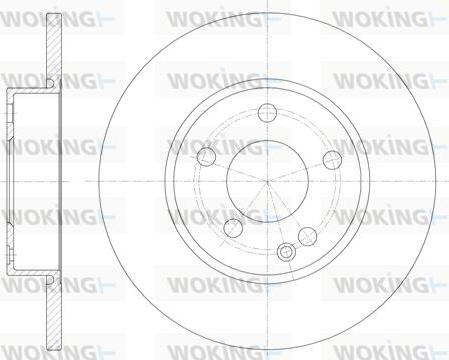 Woking D6674.00 - Тормозной диск autosila-amz.com