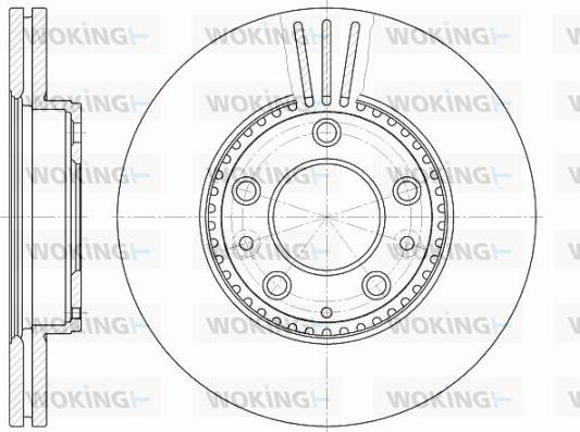 Woking D6673.10 - Тормозной диск autosila-amz.com