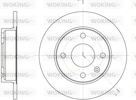 Woking D6094.00 - Тормозной диск autosila-amz.com