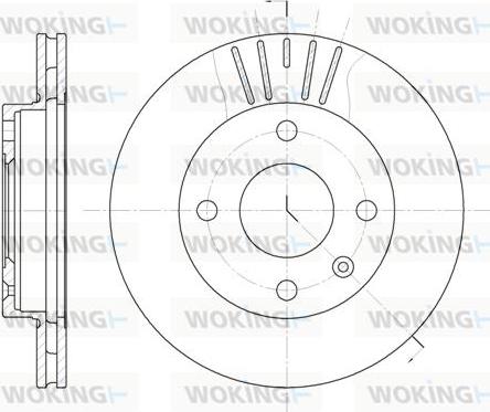 Woking D6096.10 - Тормозной диск autosila-amz.com