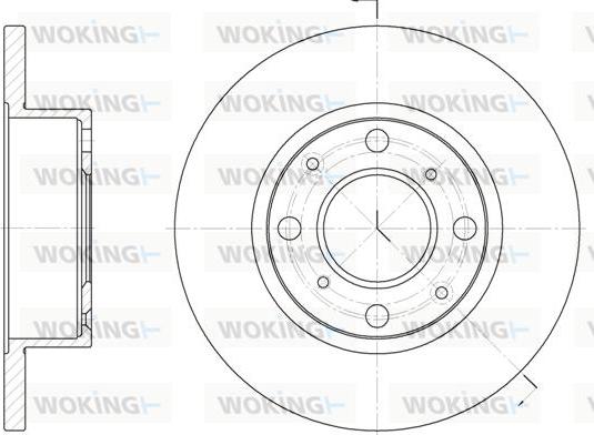 Woking D6041.00 - Тормозной диск autosila-amz.com