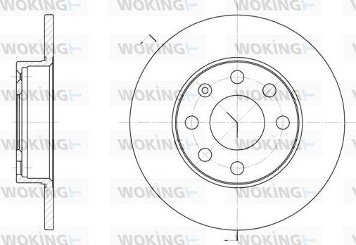 Woking D6057.00 - Тормозной диск autosila-amz.com