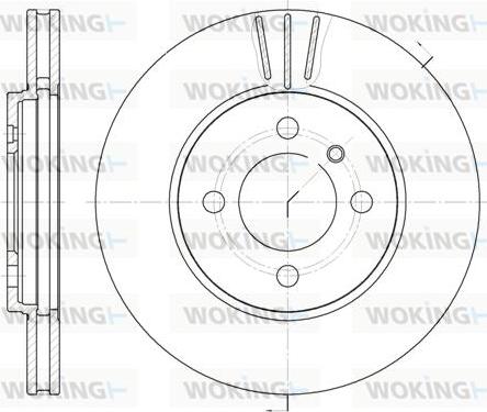 Woking D6062.10 - Тормозной диск autosila-amz.com