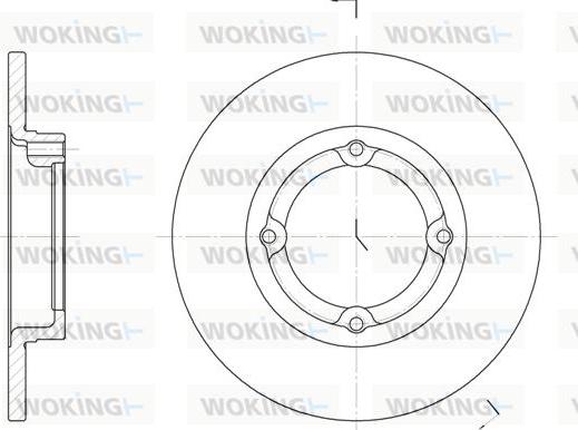 Woking D6014.00 - Тормозной диск autosila-amz.com