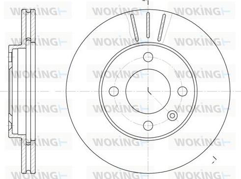 Woking D6084.10 - Тормозной диск autosila-amz.com