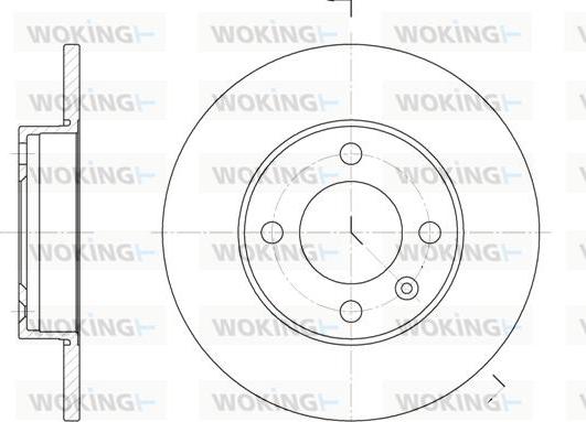 Woking D6086.00 - Тормозной диск autosila-amz.com