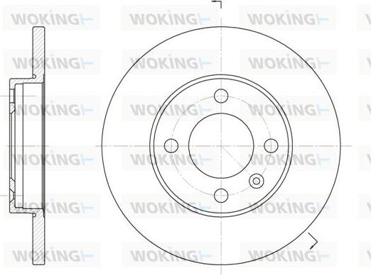 Woking D6088.01 - Тормозной диск autosila-amz.com