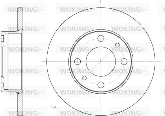 Woking D6030.00 - Тормозной диск autosila-amz.com