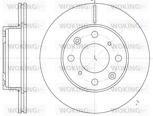 Woking D6038.10 - Тормозной диск autosila-amz.com