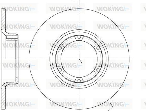 Woking D6033.00 - Тормозной диск autosila-amz.com
