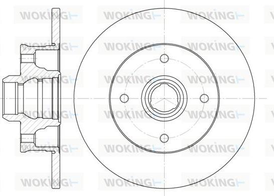 Woking D6024.00 - Тормозной диск autosila-amz.com