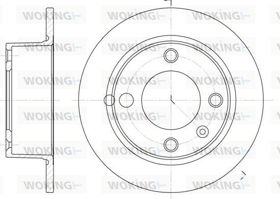 Woking D6023.00 - Тормозной диск autosila-amz.com