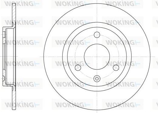 Woking D6070.00 - Тормозной диск autosila-amz.com