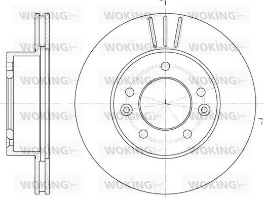 Woking D61996.10 - Тормозной диск autosila-amz.com