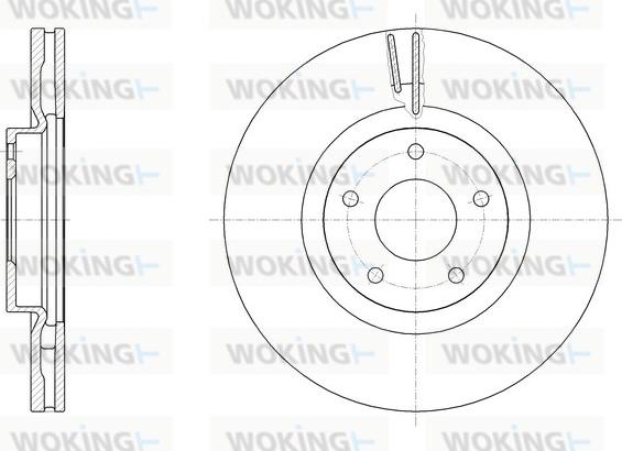 Woking D61946.10 - Тормозной диск autosila-amz.com