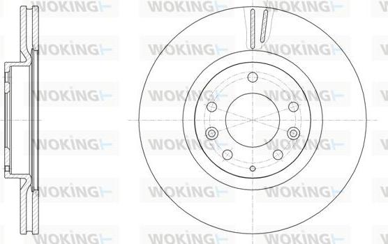 Woking D61943.10 - Тормозной диск autosila-amz.com