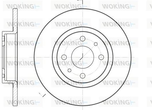 Woking D6191.00 - Тормозной диск autosila-amz.com