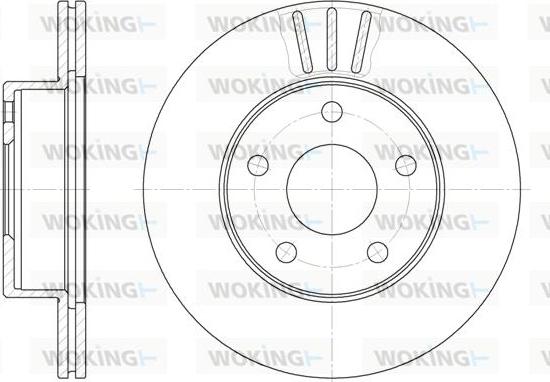 Woking D61932.10 - Тормозной диск autosila-amz.com
