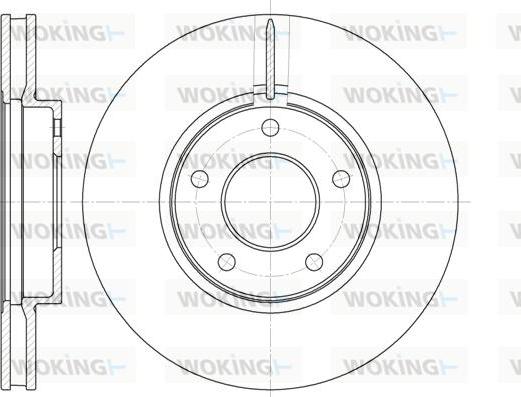 Woking D61927.10 - Тормозной диск autosila-amz.com