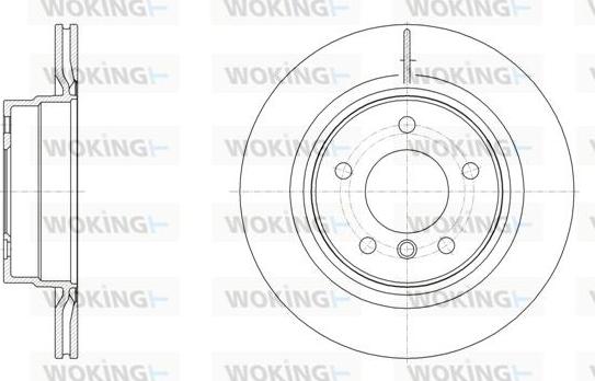 Woking D61495.10 - Тормозной диск autosila-amz.com