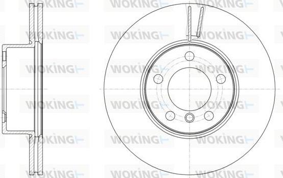 Woking D61496.10 - Тормозной диск autosila-amz.com