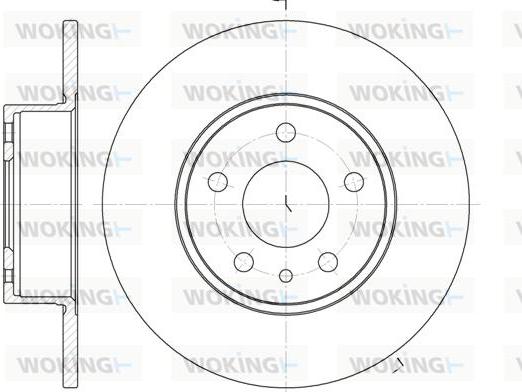 Woking D6149.00 - Тормозной диск autosila-amz.com
