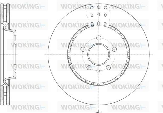 Woking D61493.10 - Тормозной диск autosila-amz.com
