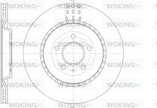 Woking D61492.10 - Тормозной диск autosila-amz.com