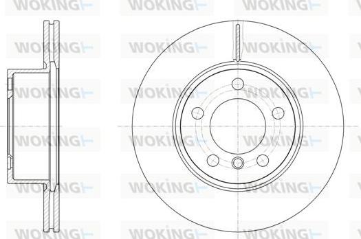Woking D61449.10 - Тормозной диск autosila-amz.com