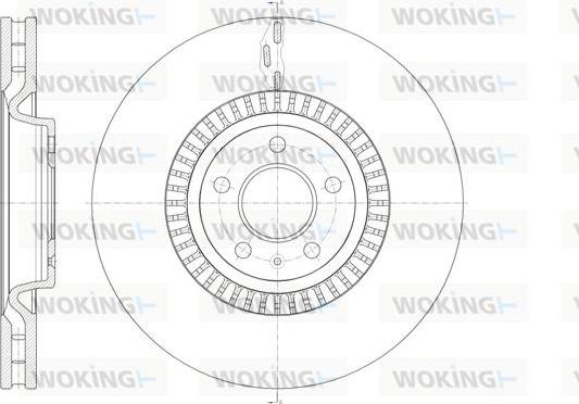 Woking D61446.10 - Тормозной диск autosila-amz.com