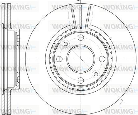 Woking D6144.10 - Тормозной диск autosila-amz.com