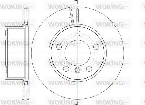 Woking D61448.10 - Тормозной диск autosila-amz.com