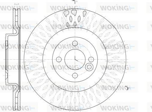 Woking D61442.10 - Тормозной диск autosila-amz.com