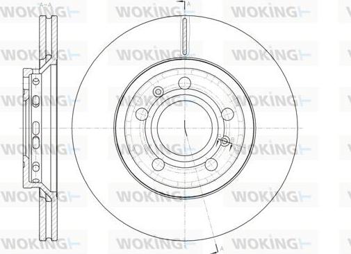 Woking D61447.10 - Тормозной диск autosila-amz.com