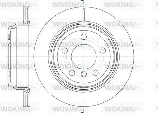 Woking D61453.10 - Тормозной диск autosila-amz.com