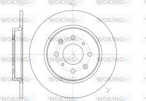 Woking D61461.00 - Тормозной диск autosila-amz.com