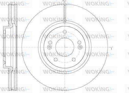 Woking D61462.10 - Тормозной диск autosila-amz.com