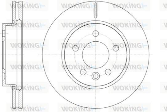 Woking D61418.10 - Тормозной диск autosila-amz.com