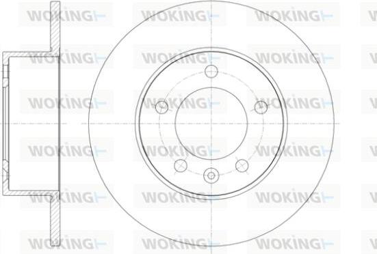 Woking D61412.00 - Тормозной диск autosila-amz.com