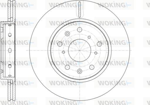 Woking D61417.10 - Тормозной диск autosila-amz.com
