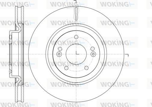 Woking D61436.10 - Тормозной диск autosila-amz.com