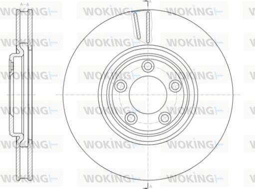 Woking D61431.10 - Тормозной диск autosila-amz.com