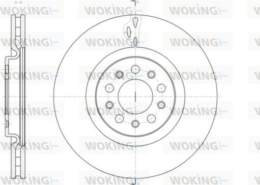 Woking D61429.10 - Тормозной диск autosila-amz.com
