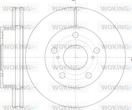 Woking D61421.10 - Тормозной диск autosila-amz.com