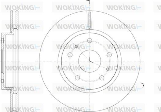Woking D61423.10 - Тормозной диск autosila-amz.com